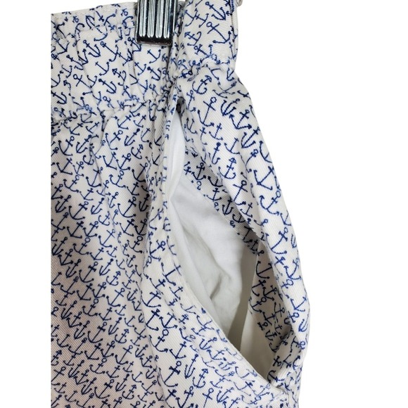 Vtg Chubbies Shorts Boating Marine Men L 28-32 x7 White Blue Vacation Beach USA - Picture 6 of 12